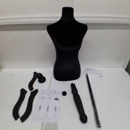 PAYLESSHERE DRESS FORM MANNEQUIN - 49.6" - 63.4" - BLACK (MODEL : MQ-FL2104-BLACK) image 2