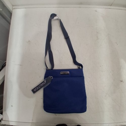 WOMEN'S NAUTICA DIVER NYLON CROSSBODY PURSE WITH ADJUSTABLE STRAP - 9" - NAVY image 2