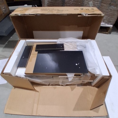 3 DRAWER NIGHTSTAND ON WHEELS - BLACK & GOLD (MODEL:H040005-BK00) image 3