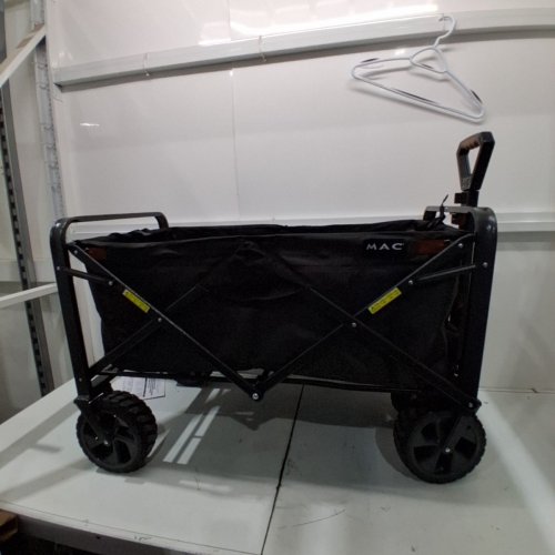MAC SPORTS FOLDING WAGON WITH BRAKES AND POCKETS - 8.6" X 21.7" X 25" - 350LBS CAP - BLACK (MODEL: 1872234) image 5