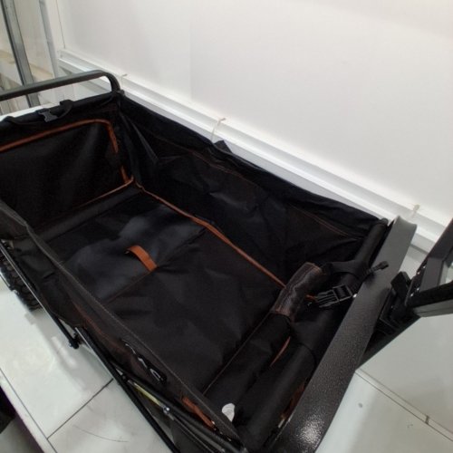 MAC SPORTS FOLDING WAGON WITH BRAKES AND POCKETS - 8.6" X 21.7" X 25" - 350LBS CAP - BLACK (MODEL: 1872234) image 6