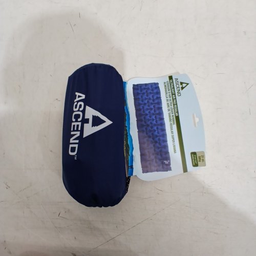 ASCEND ULTRALIGHT AIR SLEEPING PAD - REGULAR - 72" X 23" X 2.5" - BLUE image 2