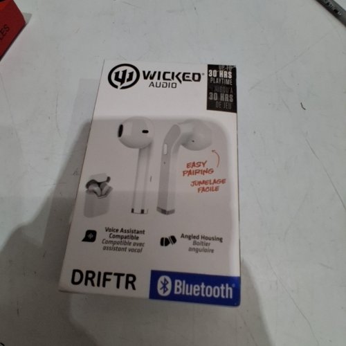 WICKED AUDIO DRIFTR TRUE WIRELESS HEADPHONES - BLUETOOTH - WHITE (MODEL : WI-TW2151) image 3