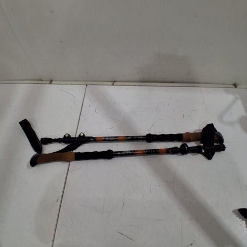 UNISEX ADULT'S CASCADE MOUNTAIN TECH CARBON FIBER TREKKING POLES - OSFM - BLUE image 2