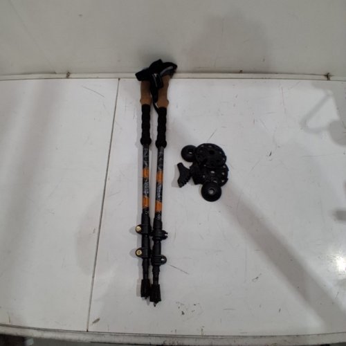 UNISEX ADULT'S CASCADE MOUNTAIN TECH CARBON FIBER TREKKING POLES - OSFM - BLUE image 4