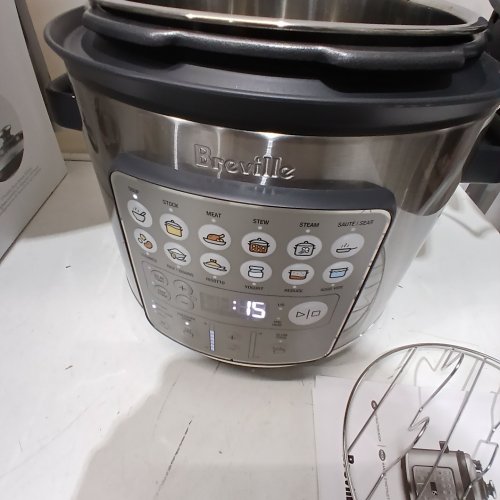BREVILLE THE FAST SLOW GO MULTI-COOKER WITH 14 SETTINGS - 6L/6.3QT - BRUSHED STAINLESS STEEL (MODEL: BPR680BSS1BCA1 image 2