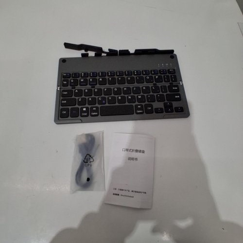HARMONICA PORTABLE FOLDING KEYBOARD - COMPATIBLE WITH MOST DEVICES - BLACK/GREY image 3
