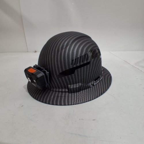 KLEIN TOOLS KARBN FULL BRIM HARD HAT - ONE SIZE FITS MOST - BLACK/GREY (MODEL: 60347) image 2