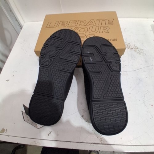 MEN'S FITVILLE ARCH SUPPORT ADJUSTABLE STRAP OPEN TOE SANDLES - SIZE 14W - BLACK (STYLE : 00840452857889) image 3