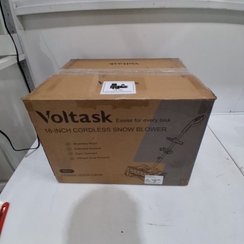 VOLTASK CORDLESS CORDLESS SNOW BLOWER WITH 2 BATTERIES & CHARGER - 16" - 48V - BLACK/ORANGE (MODEL: CSS004-160OR-CAVK/CSS004-160) image 5
