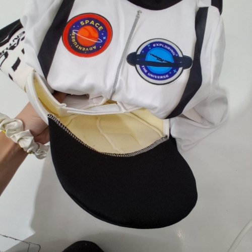 2PC SPACE SHUTTLE RIDE-ALONG COSTUME SET - 3T-4T - WHITE AND BLACK (STYLE:10517) image 3