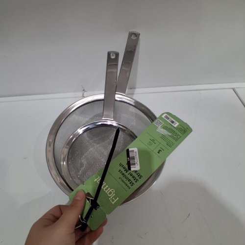 2PC FIGMINT STAINLESS STEEL MESH STRAINER SET - SILVER image 5