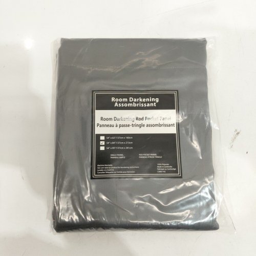 (1 PANNEL) SWIFT HOME ROOM DARKENING ROD POCKET CURTAIN - 54" X 84" - CHARCOAL (MODEL: 108882-CHA-84) image 2