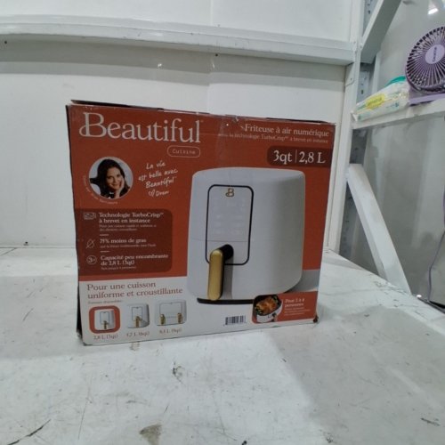 BEAUTIFUL DIGITAL AIR FRYER WITH TOUCH-ACTIVATED DISPLAY - 3 QT - WHITE ICING (MODEL: EK-30Z131) image 10