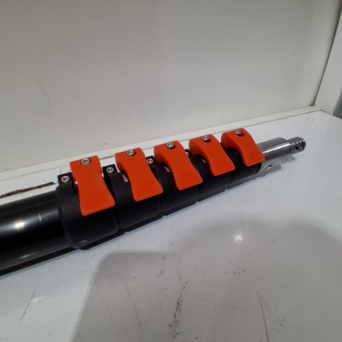 TELESCOPING POLE SAW PRUNER EXTENDABLE FOR TREE TRIMMING - 24FT - ORANGE/BLACK (MODEL: T7212) image 3