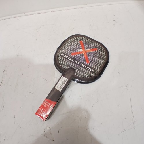 THREE-LAYER ELECTRIC FLY SWATTER - 1W- BLACK image 2