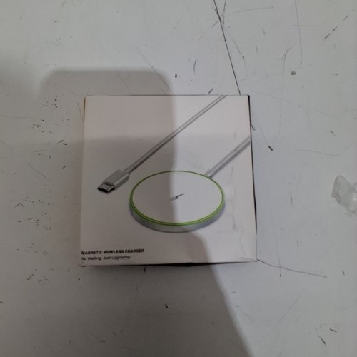 MAG SAFE FAST CHARGING MAGNETIC WIRELESS CHARGER- 5W-15W - WHITE image 2