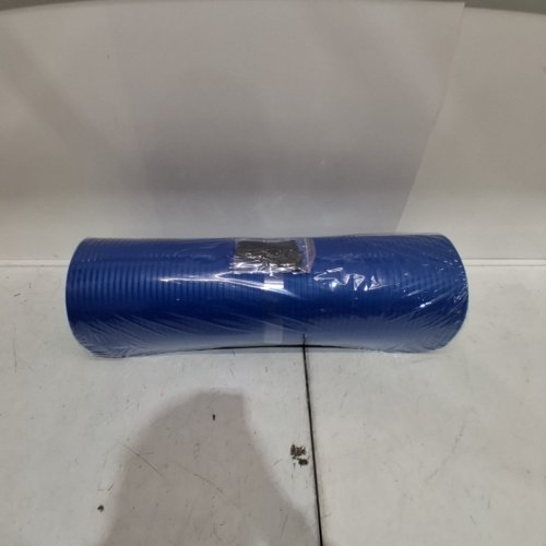 AMAZON BASICS EXTRA THICK EXERCISE YOGA MAT WITH CARRY STRAP - 74" X 24" X - 1/2" THICK - BLUE image 2