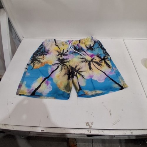 TROPICAL PRINT SHORTS - 3XL - MULTICOLOR BLUE image 2
