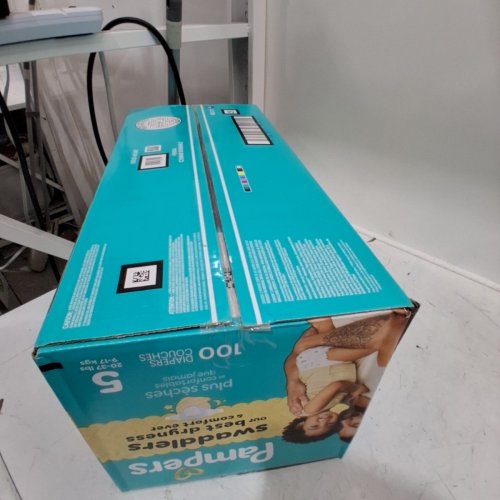 100PK PAMPERS SWADDLERS 100% LEAKPROOF DISPOSABLE BABY DIAPERS - SIZE 5 image 3