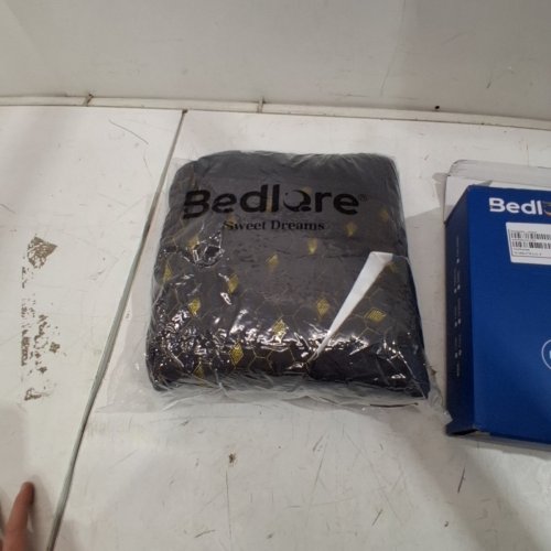 BEDLORE FULL MATTRESS TOPPER - FULL - BLACK/GOLD image 4
