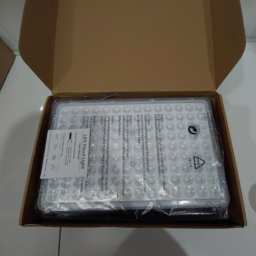 2PK INDMIRD OUTDOOR STADIUM WIRED LED WORK FLOODLIGHTS - 400W - BLACK image 2