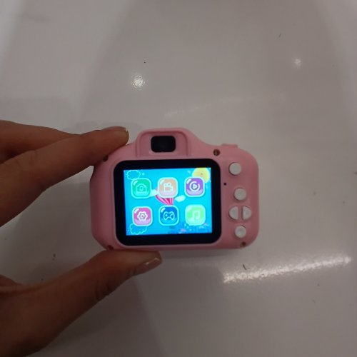3-IN-1 CHILDREN'S RECHARGEABLE DIGITAL CAMERA WITH 32GB SD CARD - AGES 3 TO 5 - PINK CAT/PRINCESS/UNICORN image 2