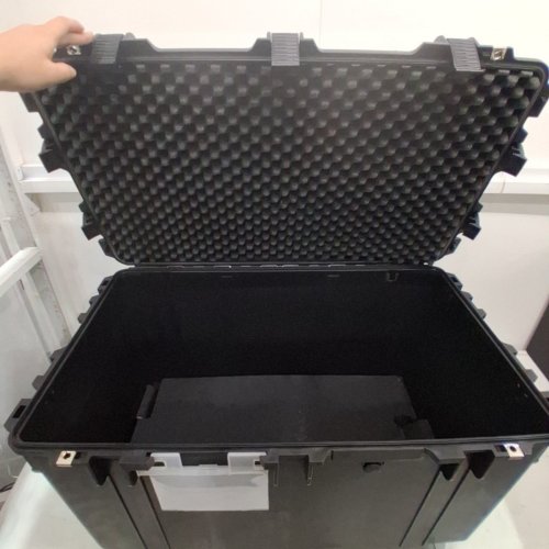 MEIJIA PORTABLE WATERPROOF PROTECTIVE CASE WITH FOAM INSERT - 81L - 31" X 19" - BLACK (MODSEL: MJ1670H) image 3