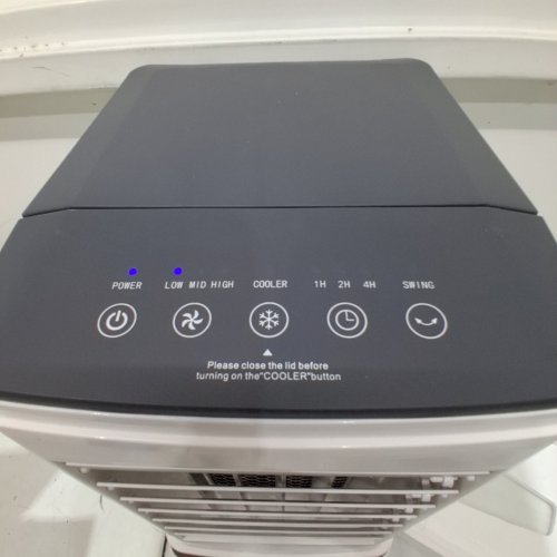 PORTABLE AIR CONDITIONER COOLER FAN WITH EXHAUST HOSE - 9.5L - WHITE (MODEL: BW-102YF) image 2
