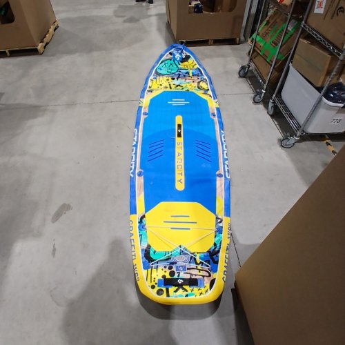 STARCITY INFLATABLE PADDLE BOARD - 11'6" X 35" X 6" - BLUE / YELLOW (MODEL: GRAFFITI) image 3