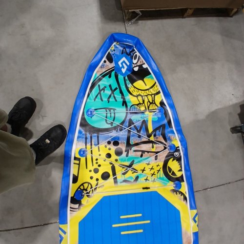 STARCITY INFLATABLE PADDLE BOARD - 11'6" X 35" X 6" - BLUE / YELLOW (MODEL: GRAFFITI) image 5