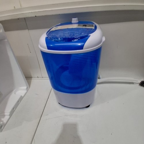 COSTWAY PORTABLE MINI WASHING MACHINE - 5.5LBS CAP - 110V - BLUE/WHITE (MODEL: FP10964US-BL/FP10964US XPB25-848B) image 3