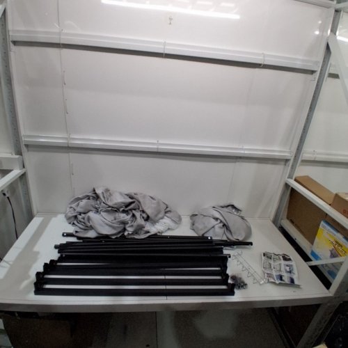 VEVOR MOVEABLE FITTING DRESSING ROOM WITH THICK CURTAINS - 39" X 39" X 81" - GREY (MODEL: SYJ-02) image 2