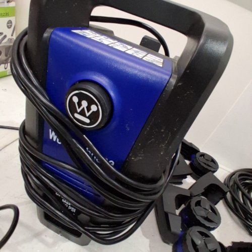 WESTINGHOUSE ELECTRIC PRESSURE WASHER WITH ANTI-TIPPING TECHNOLOGY & SOAP TANK - 2500PSI - 1.76GPM - BLUE/BLACK - (MODEL: EPX3500) image 4