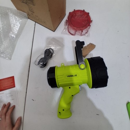 YIERBLUE RECHARGEABLE SPOTLIGHTWITH RED LIGHT COVER - GREEN AND BLACK image 5