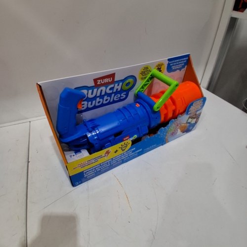 ZURU BUNCH O BUBBLES MOTORIZED BUBBLE BLASTER - 30,000 BUBBLES/MINUTE - BLUE/ORANGE (MODEL : 1851658) image 2