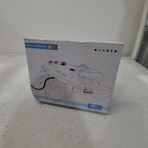 2PK N64 USB WIRED CLASSIC CONTROLLER - CLEAR GREEN / BLUE image 3