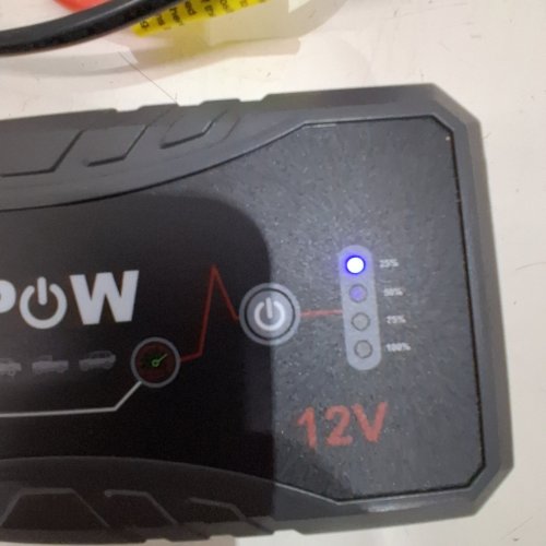 NEXPOW 1500A 12V PORTABLE POWER BANK BATTERY JUMP STARTER BOX WITH SMART CLAMPS & LED LIGHT - GASOLINE ENGINES UP TO 7.0L AND DIESEL ENGINES UP TO 5.5L (MODEL: Q10S) image 2