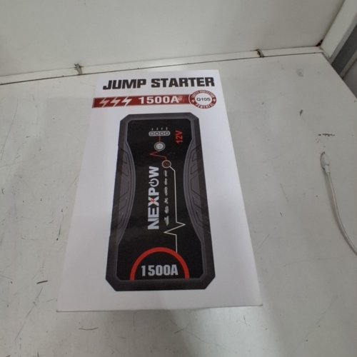 NEXPOW 1500A 12V PORTABLE POWER BANK BATTERY JUMP STARTER BOX WITH SMART CLAMPS & LED LIGHT - GASOLINE ENGINES UP TO 7.0L AND DIESEL ENGINES UP TO 5.5L (MODEL: Q10S) image 4