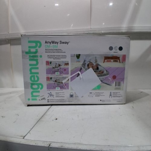 INGENUITY CORDED ANYWAY SWAY 5-SPEED MULTI-DIRECTION PORTABLE BABY SWING WITH VIBRATIONS - GREY/WHITE (MODEL: 12058) image 5