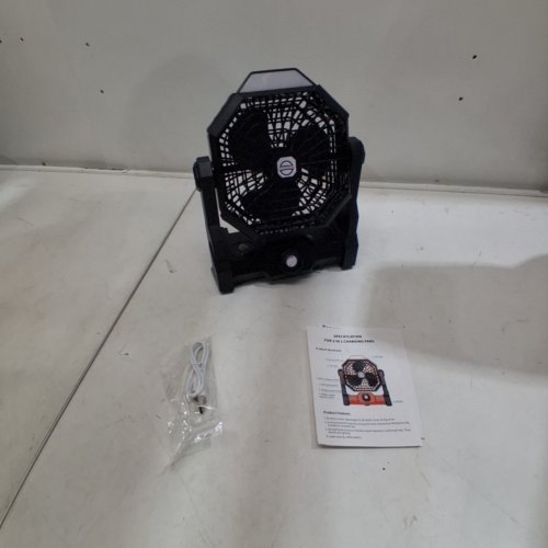 OUTDOOR PORTABLE CORDLESS FAN - 6W - BLACK (MODEL: X3) image 4