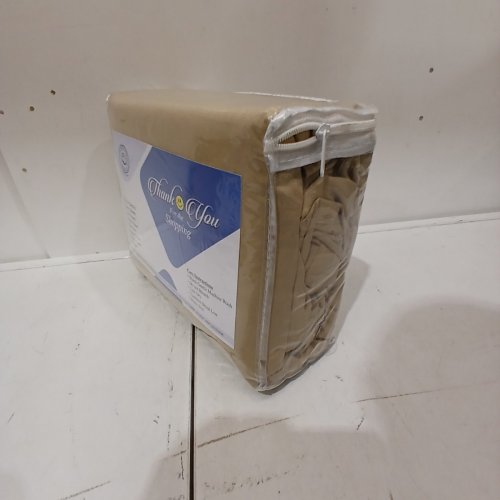 3PC DIFFERENT SHEETING COTTON BED SHEET SET - QUEEN - KHAKI SAND image 3