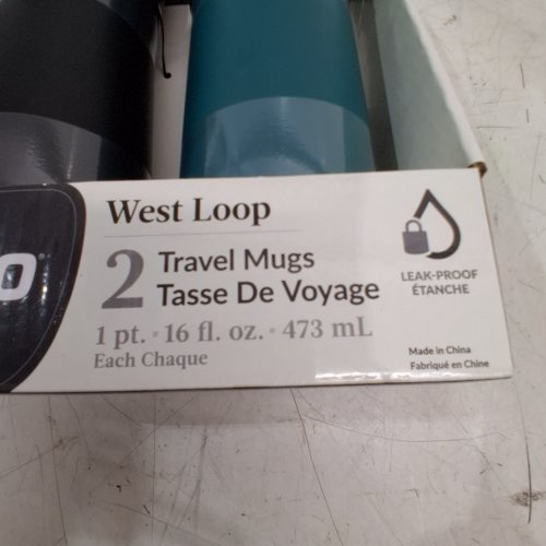 2PC CONTIGO WEST LOOP STAINLESS STEEL TRAVEL MUG - 473ML - BLACK/GREEN (MODEL: 2027032) image 4