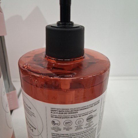 2PK HAPPY BATH PERFUMED BODY WASH - CHERRY BLOSSOM - 883ML/EACH image 3
