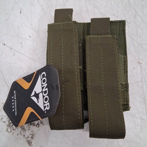 CONDOR DOUBLE PISTOL MAG POUCH - 5" X 4" - OLIVE DRAB (MODEL: MA23-001) image 3