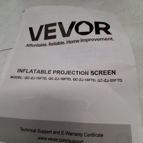 INFLATABLE PROJECTION SCREEN WITH PORTABLE STORAGE BAG - 20FT - BLACK (MODEL: QC-ZJ-20FTD) image 3