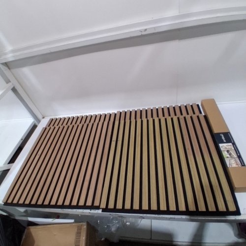 4PK ARTIKA SONOLOK ACOUSTIC WALL PANELS - 23.6" X 23.6" - WALNUT (MODEL:1811996) image 2