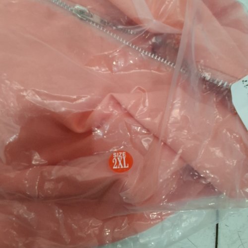 WOMENS CASUAL ZIPPER BLOUSE - 2XL - PINK image 2