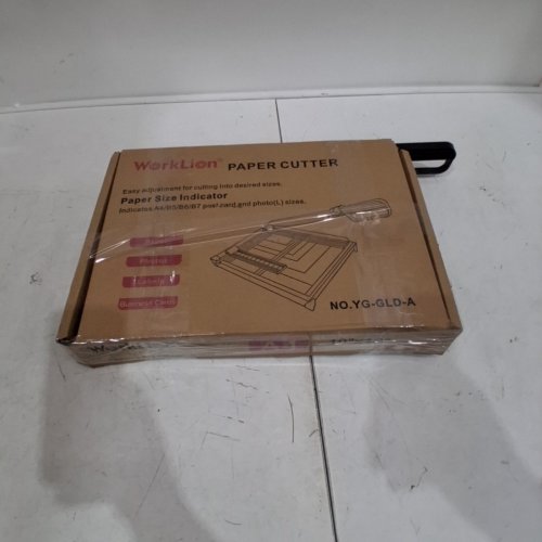 WORKLION GUILLOTINE HEAVY DUTY PAPER CUTTER - 12" - GREY/BLACK - (MODEL:YG-GLD-A) image 2