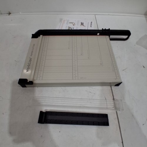 WORKLION GUILLOTINE HEAVY DUTY PAPER CUTTER - 12" - GREY/BLACK - (MODEL:YG-GLD-A) image 3